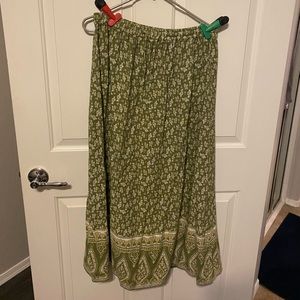 Boho Floral Maxi Skirt